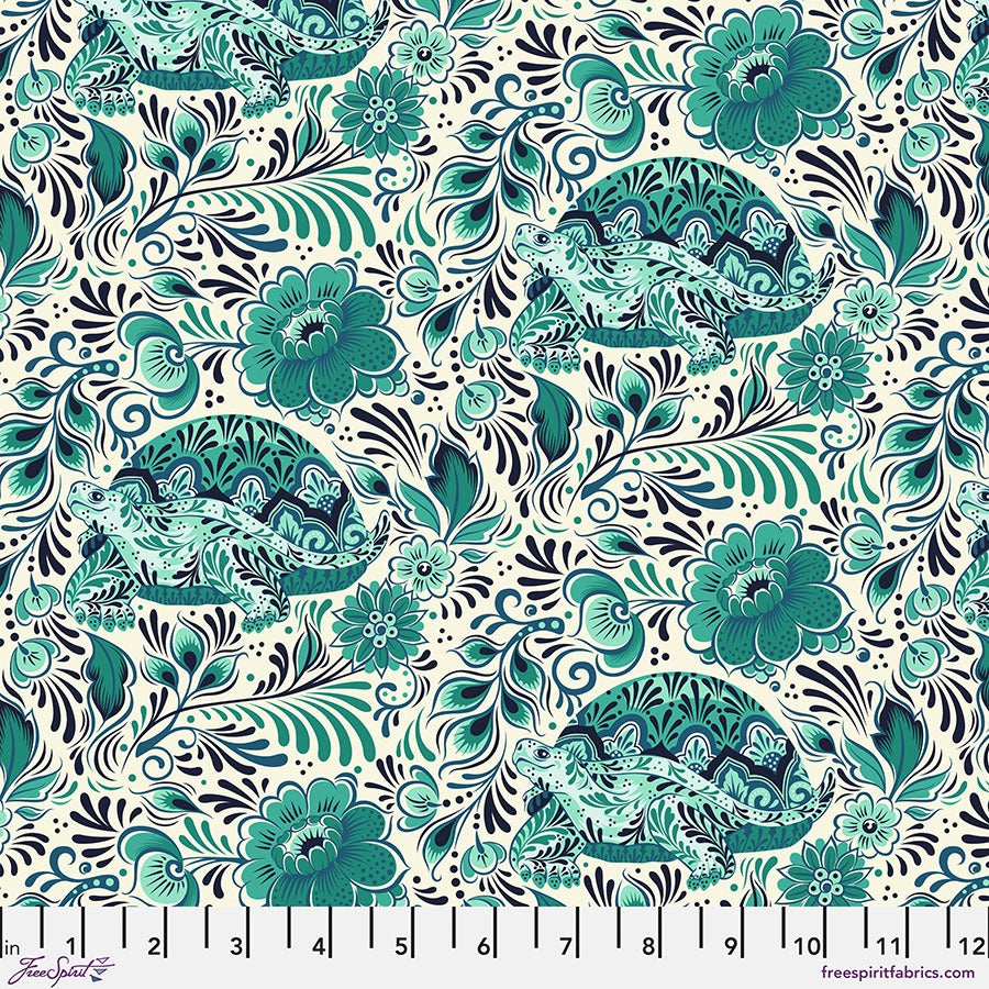 Besties by Tula Pink For FreeSpirit ~ No Rush Bluebell