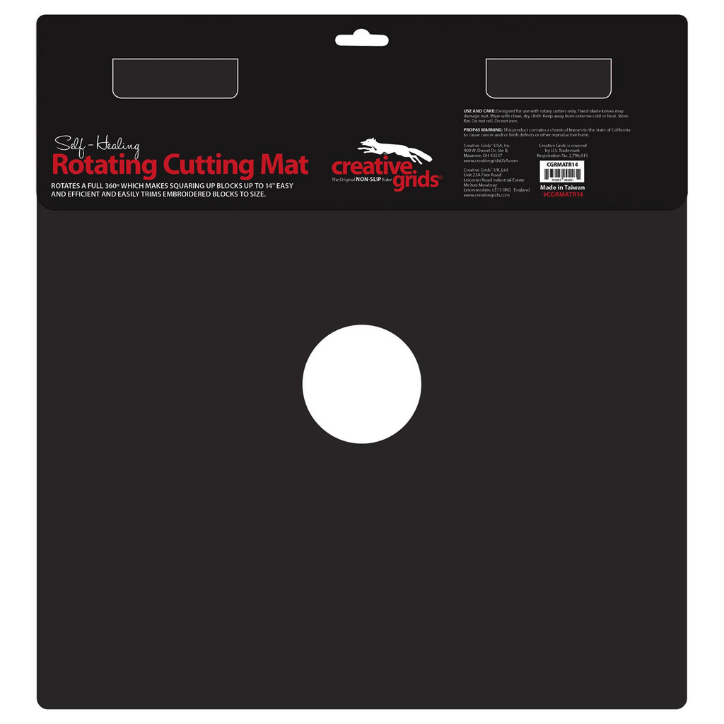 Creative Grids Self-Healing Rotating Cutting Mat 14in x 14in