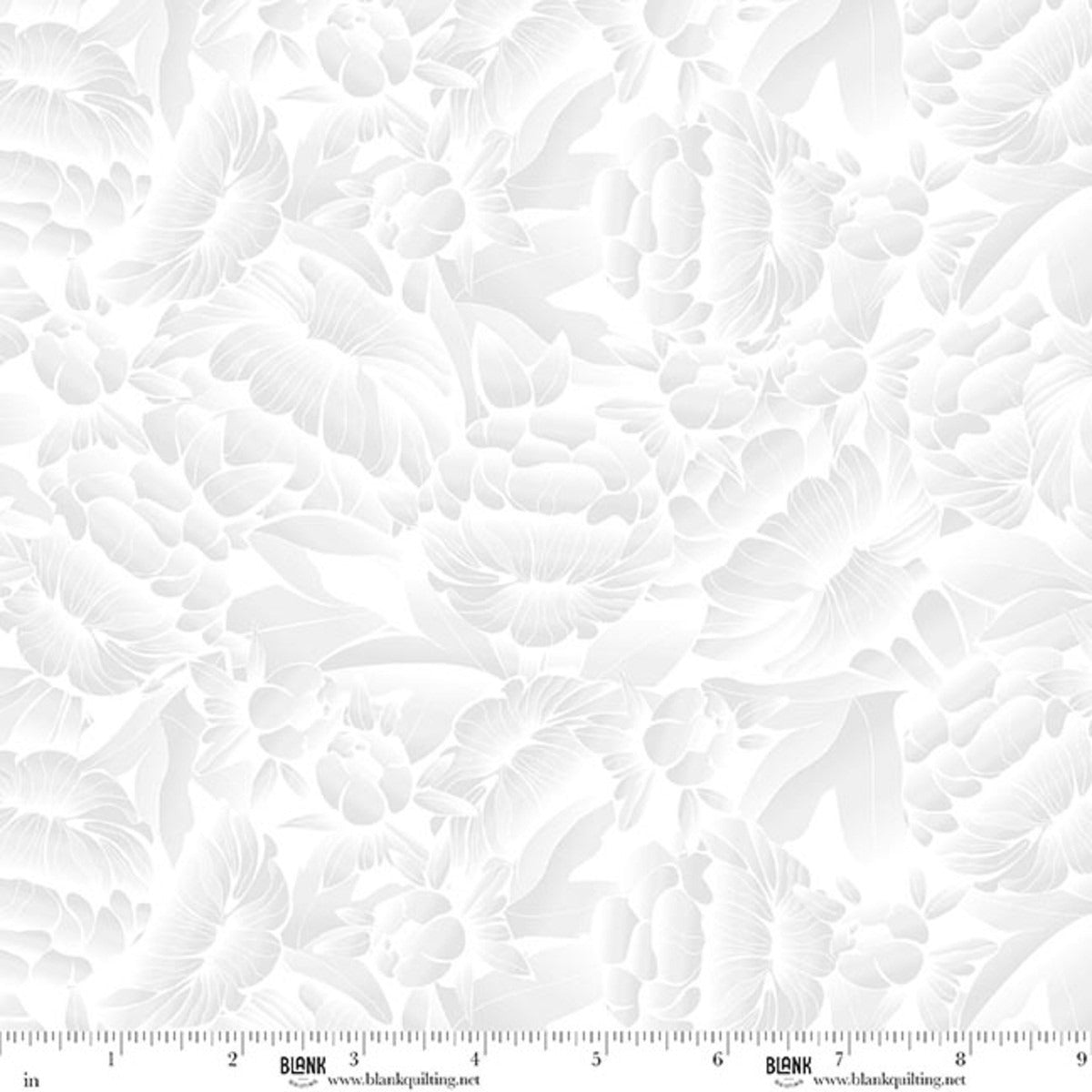 Florique 118" ~ White ~ (1/4 meter)