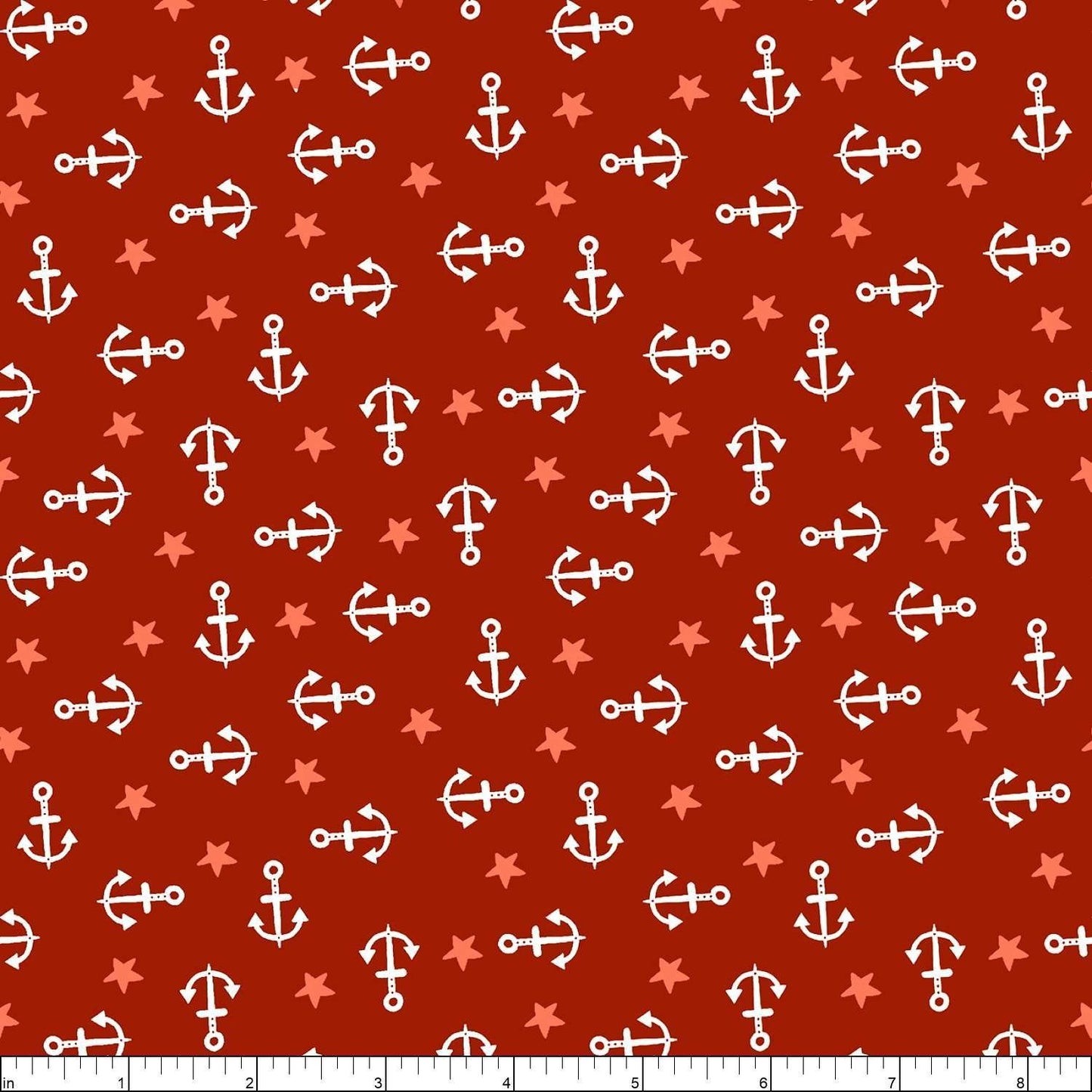 Water Babies by Sugarly Designs for Studio E Fabrics ~ Red