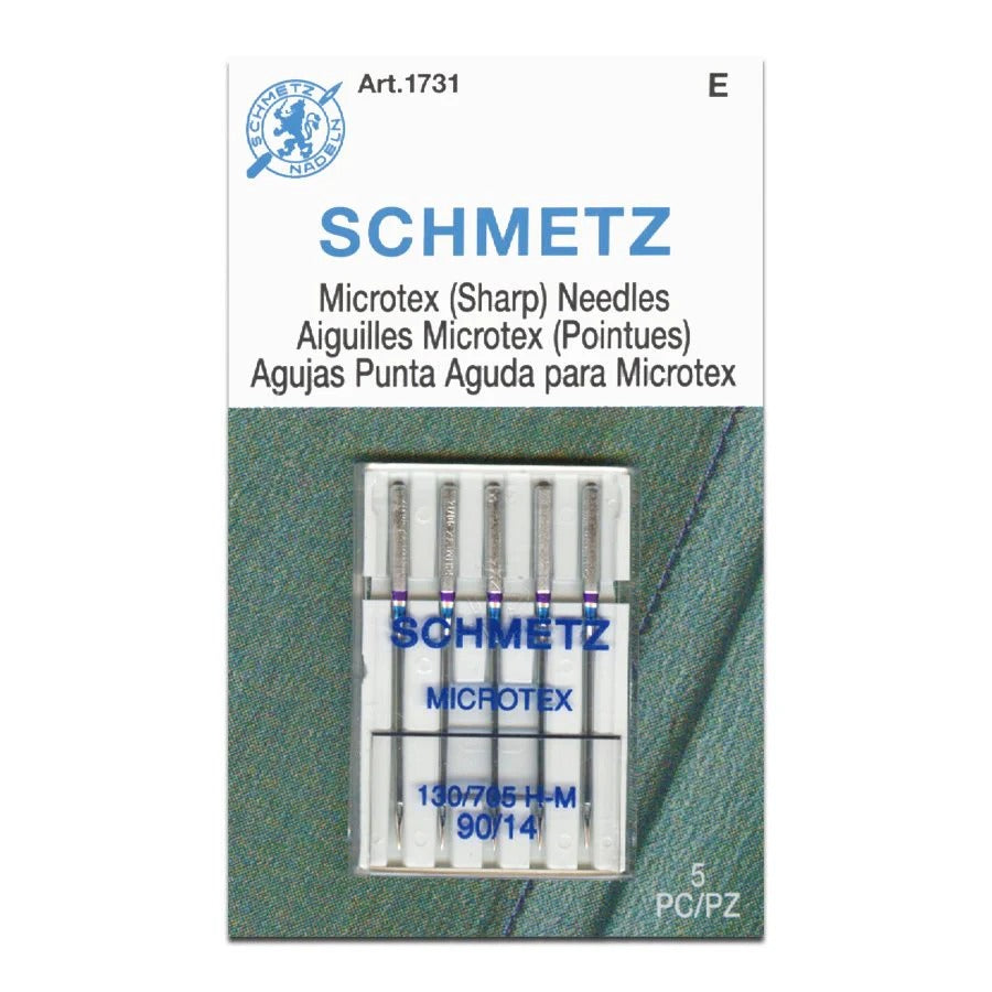 Microtex (Sharp) Machine Needle by Schmetz ~ 5 Pack