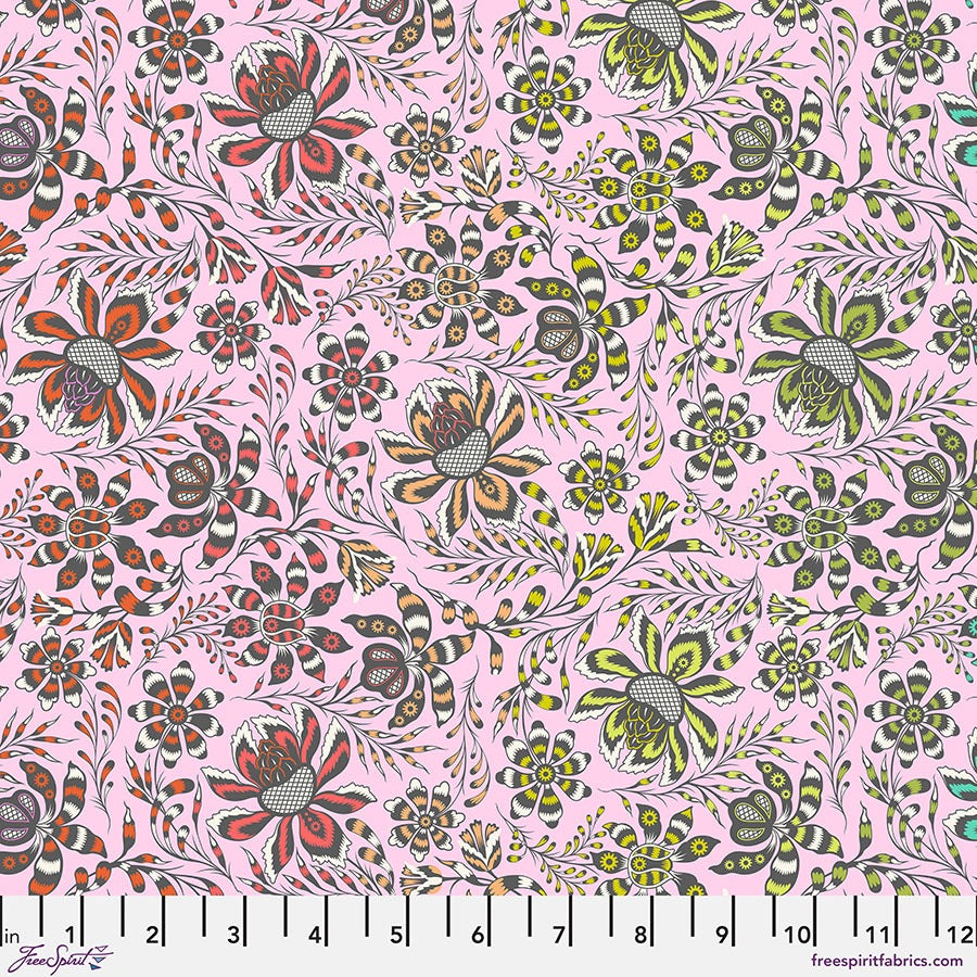Roar! by Tula Pink for FreeSpirit ~ Wild Vine Blush
