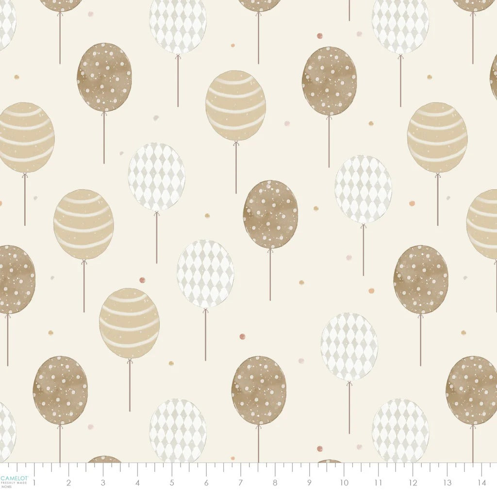 Teddy Bear Tales for Camelot Fabrics ~ Beige (1/4 Meter)