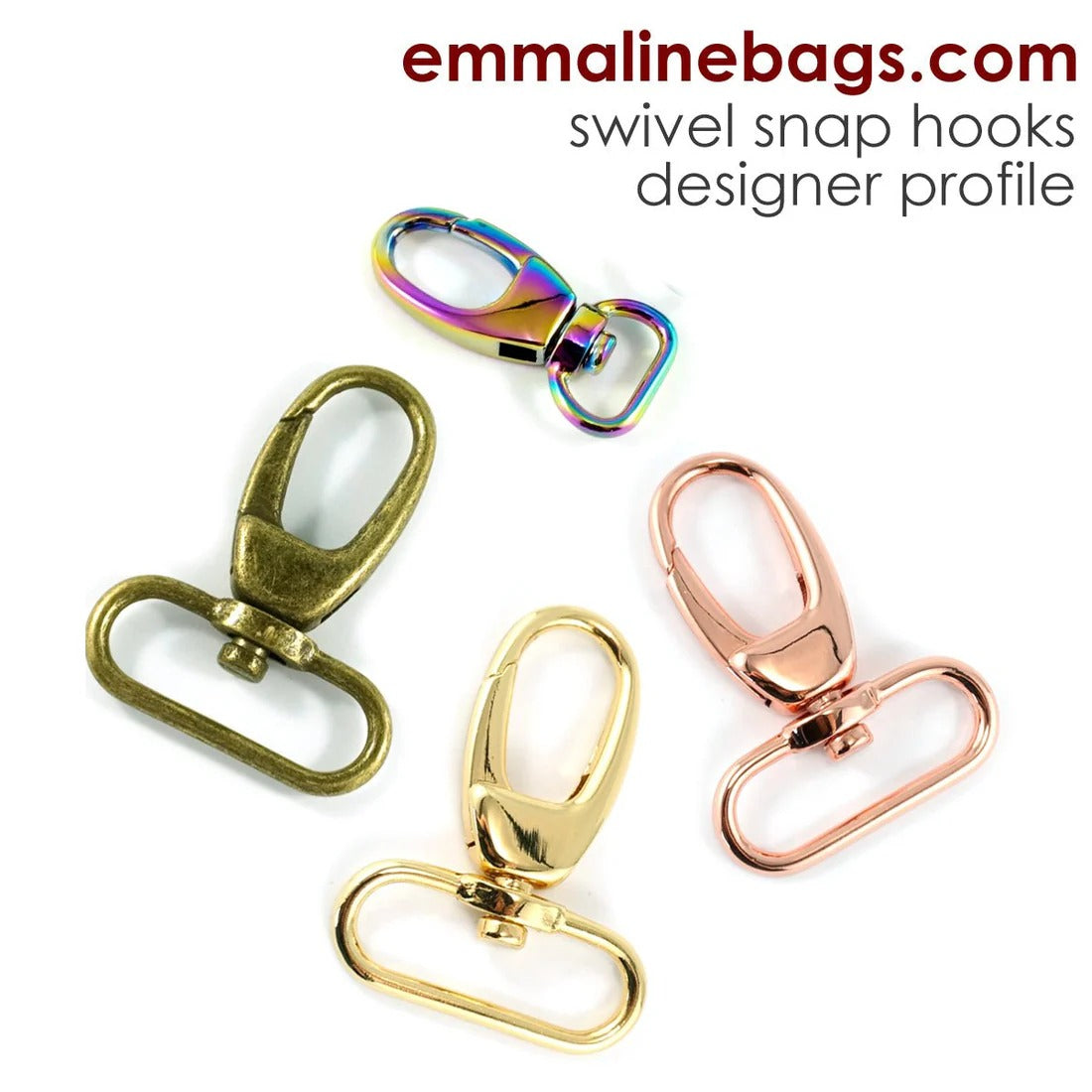 Swivel Snap Hooks: (2 Pack)