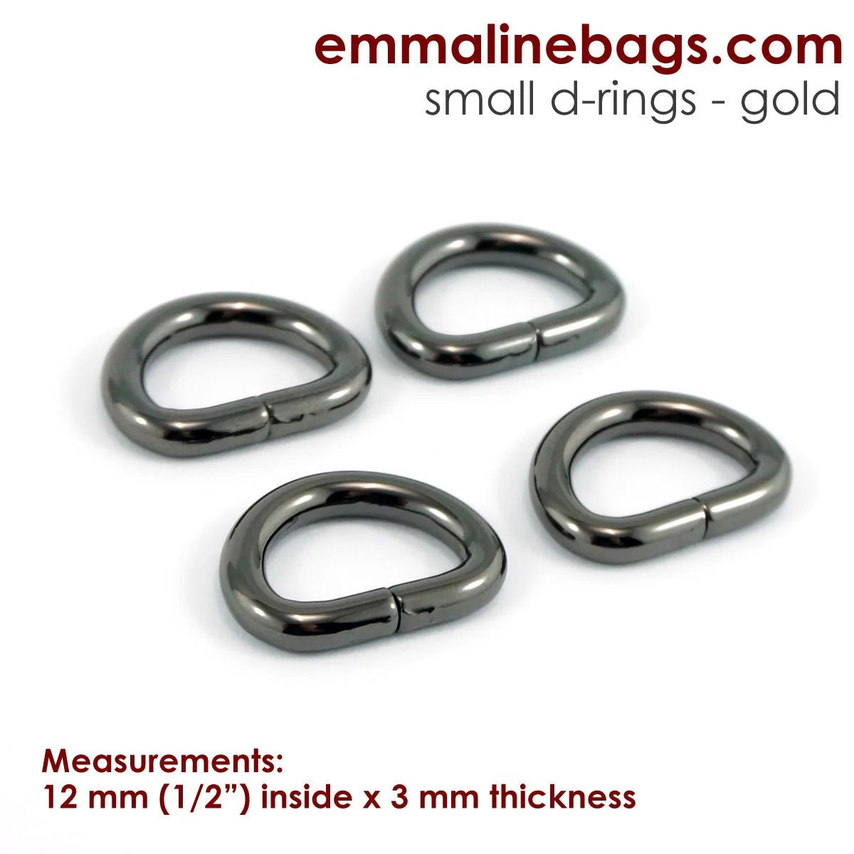 Assorted D-rings by Emmaline Bags