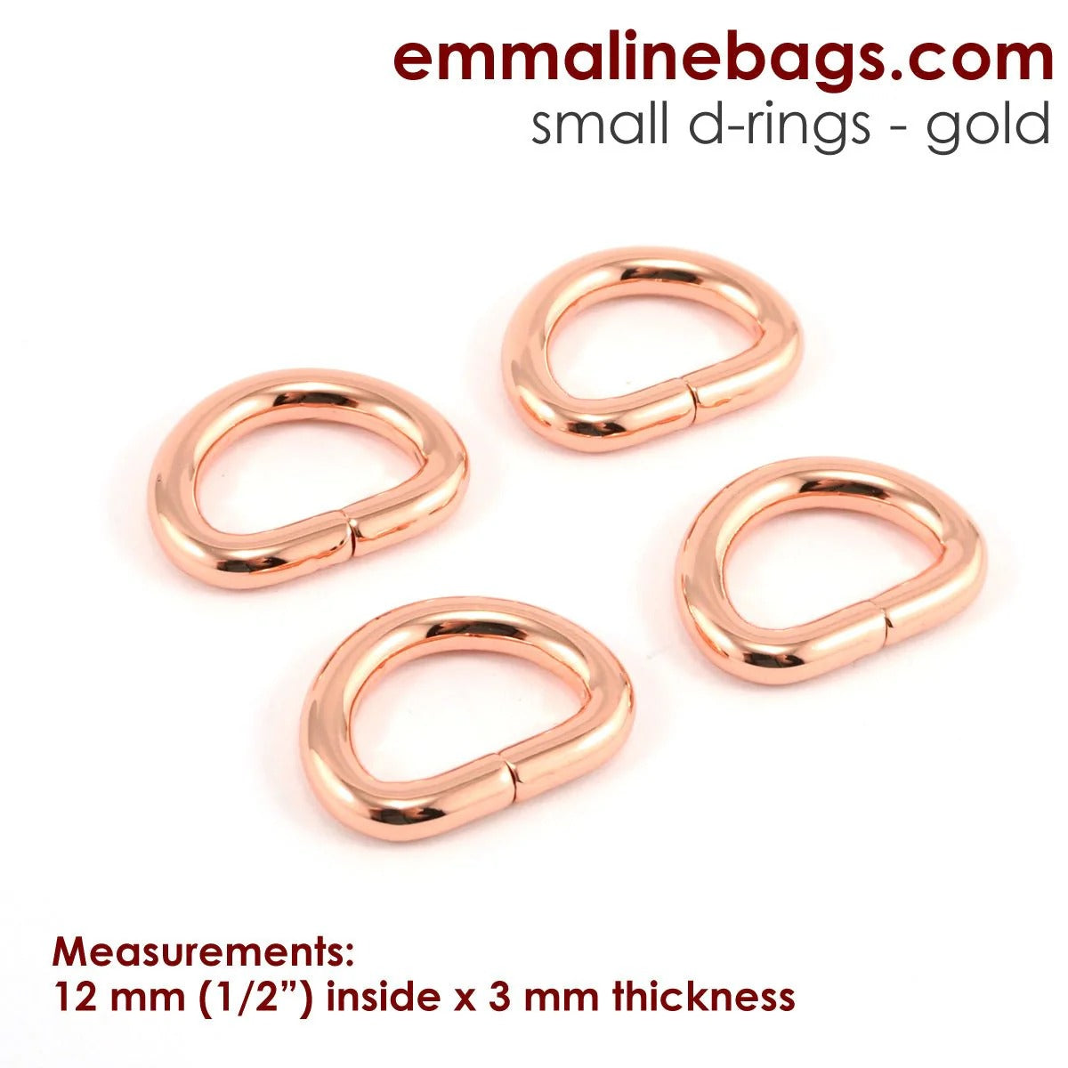 Assorted D-rings by Emmaline Bags