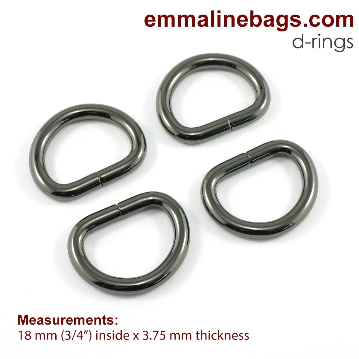 Assorted D-rings by Emmaline Bags