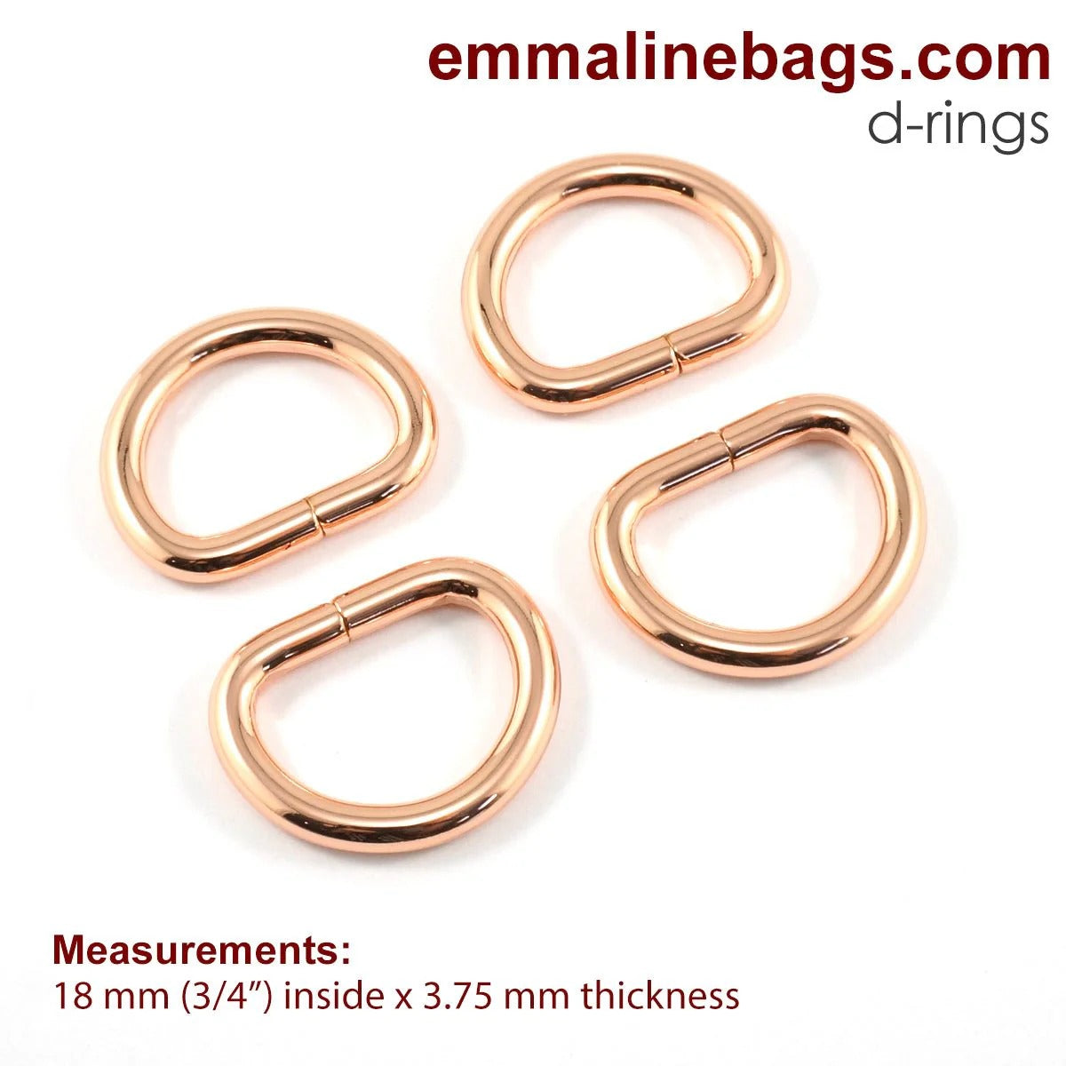 Assorted D-rings by Emmaline Bags