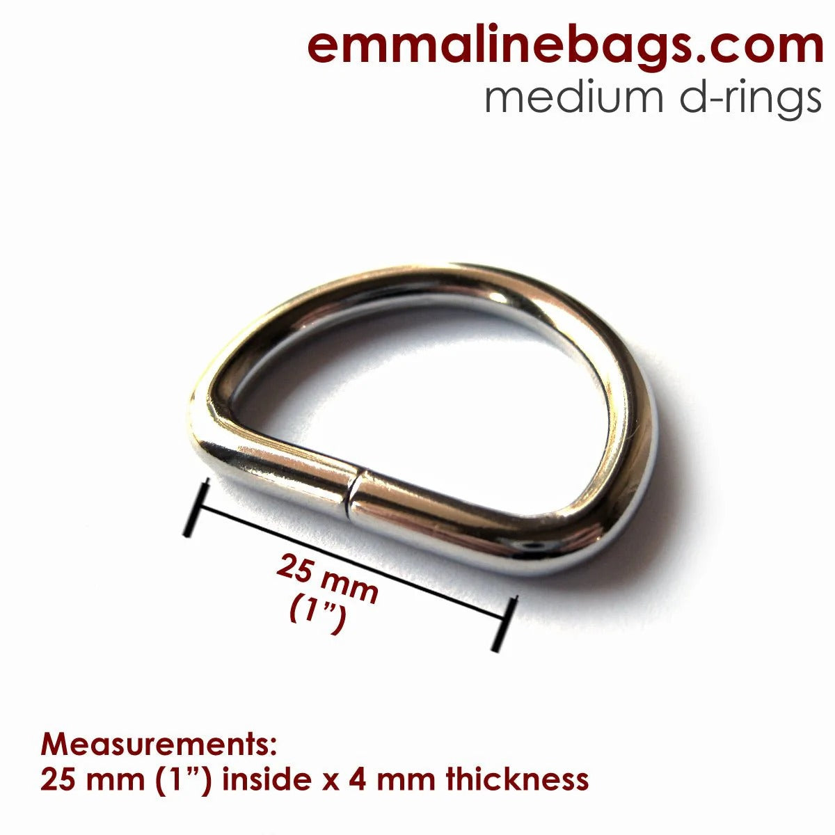Assorted D-rings by Emmaline Bags