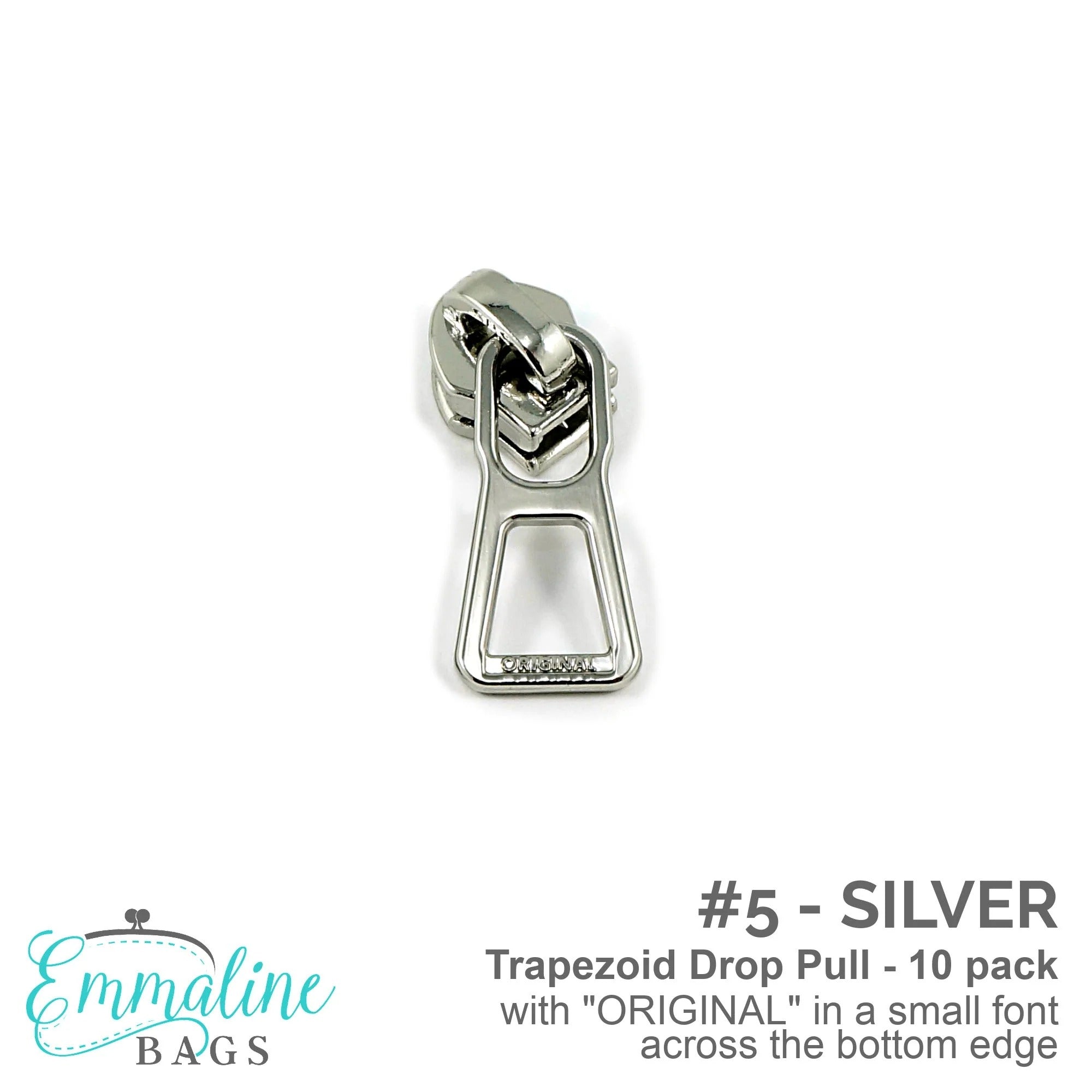 Trapezoid Zipper Pulls #5