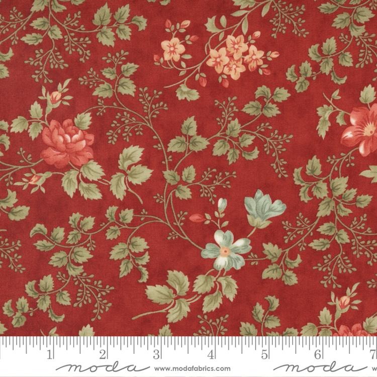 Rendezvous by 3 Sisters for Moda ~ Crimson ~ (1/4 Meter)