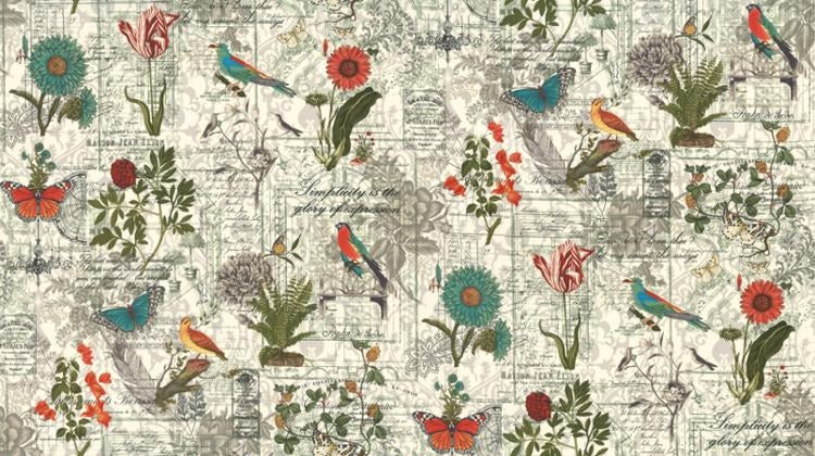 Rendezvous by 3 Sisters for Moda ~ Botanical Porcelain ~ (1/4 Meter)
