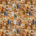 Fun on Tap Maple Syrup by Pam Vale for Camelot Fabrics ~ Amber