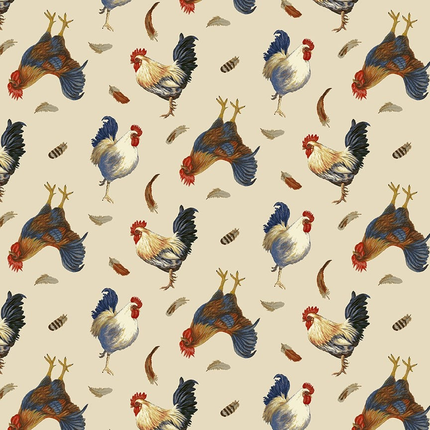 The Chicken Club by Kathleen Hill for Studio E ~ Multi~ (1/4 Meter)