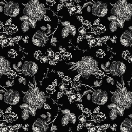 Fleur Noire Main by My Mind's Eye for Riley Blake Designs