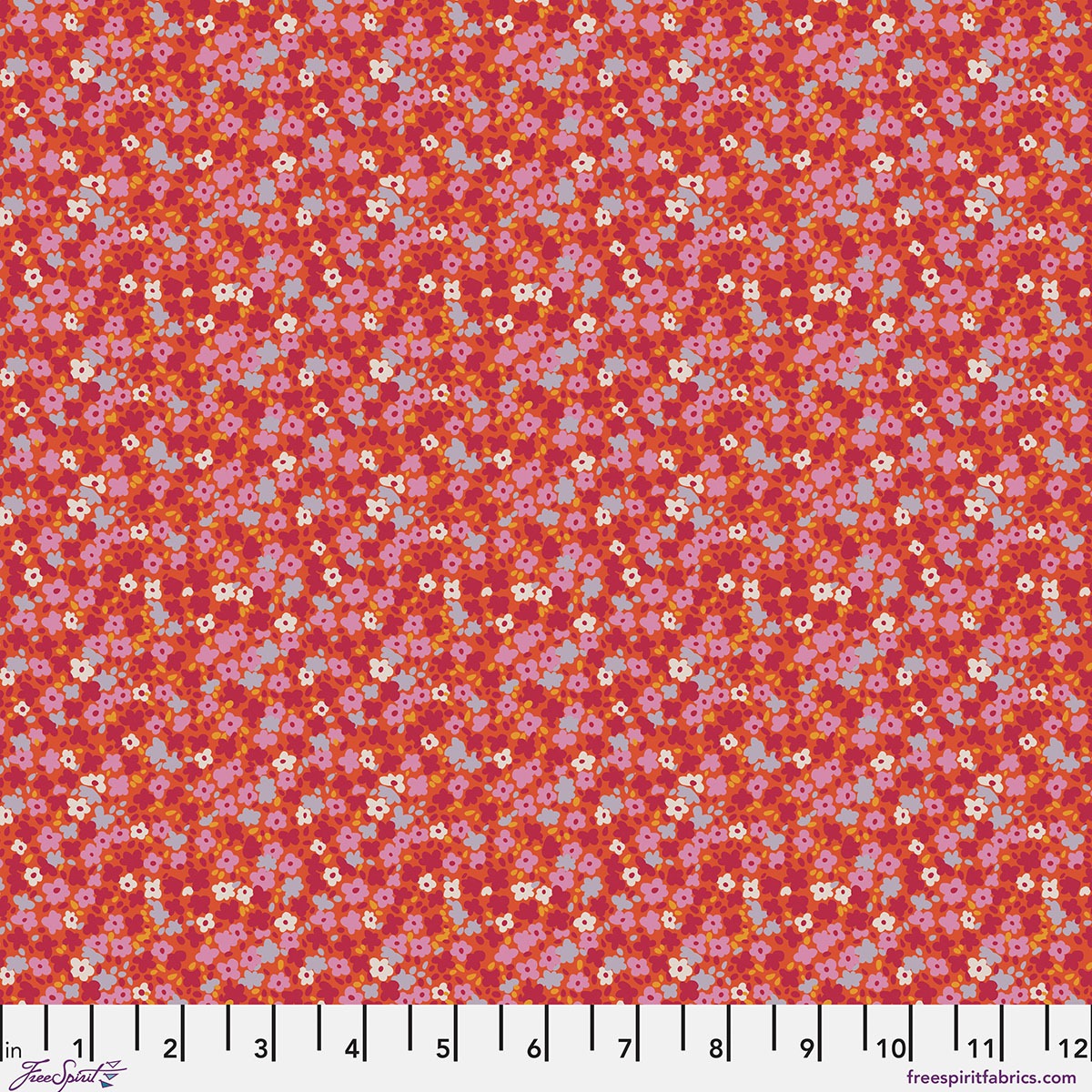 Petite Prints Ditsy by August Ellery  ~ Watermelon ~ (1/4 Meter)