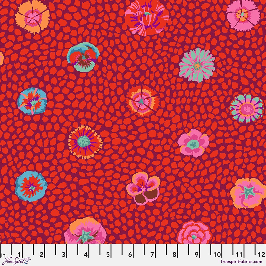 Guinea Flower Classic by Kaffe Fassett ~ Red ~ (1/4 Meter)