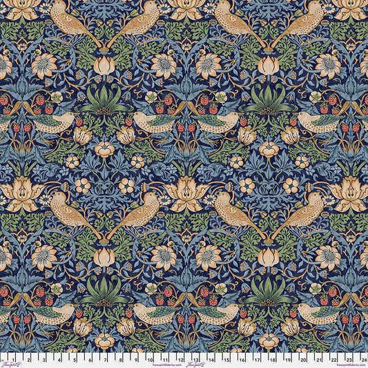 Strawberry Thief by Morris & Co. for FreeSpirit ~ Navy