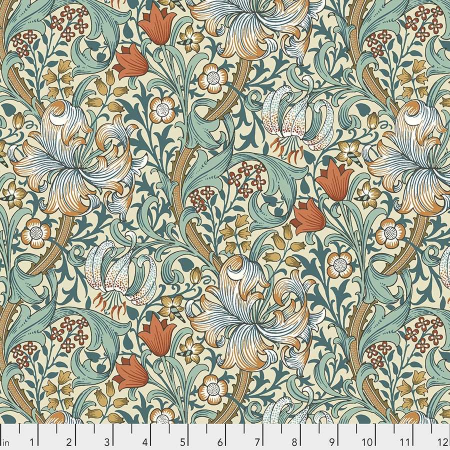 Golden Lily by Morris & Co. for FreeSpirit ~ Autumn