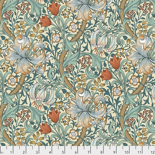 Golden Lily by Morris & Co. for FreeSpirit ~ Autumn