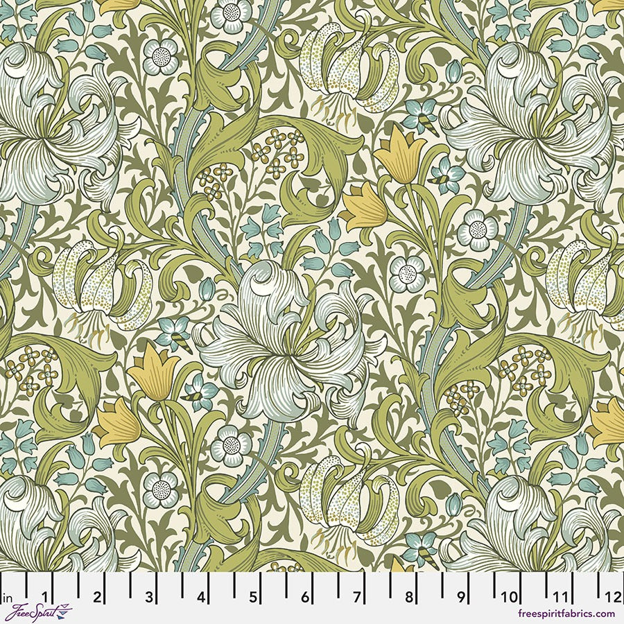 Golden Lily by Morris & Co. for FreeSpirit ~ Sunshine ~ (1/4 Meter)
