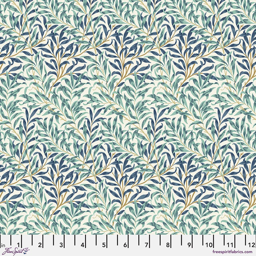 Willow Boughs by Morris & Co. for FreeSpirit ~ Mint ~ (1/4 Meter)