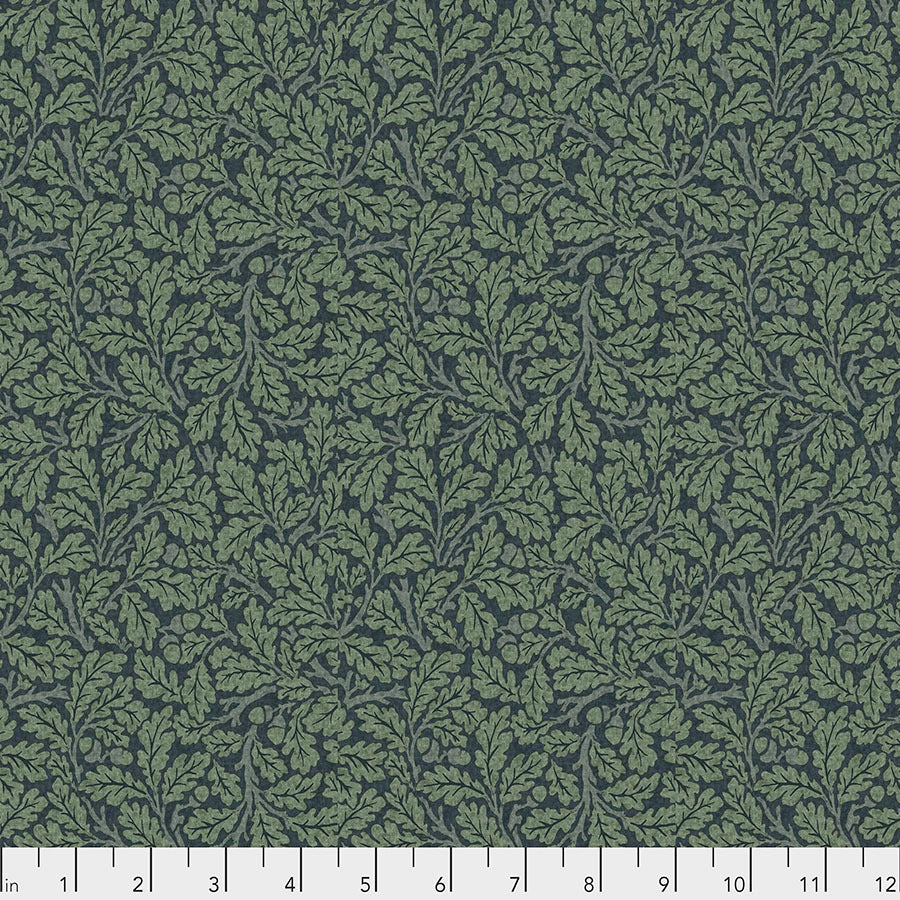 Oak by Morris & Co. for FreeSpirit ~ Indigo ~ (1/4 Meter)