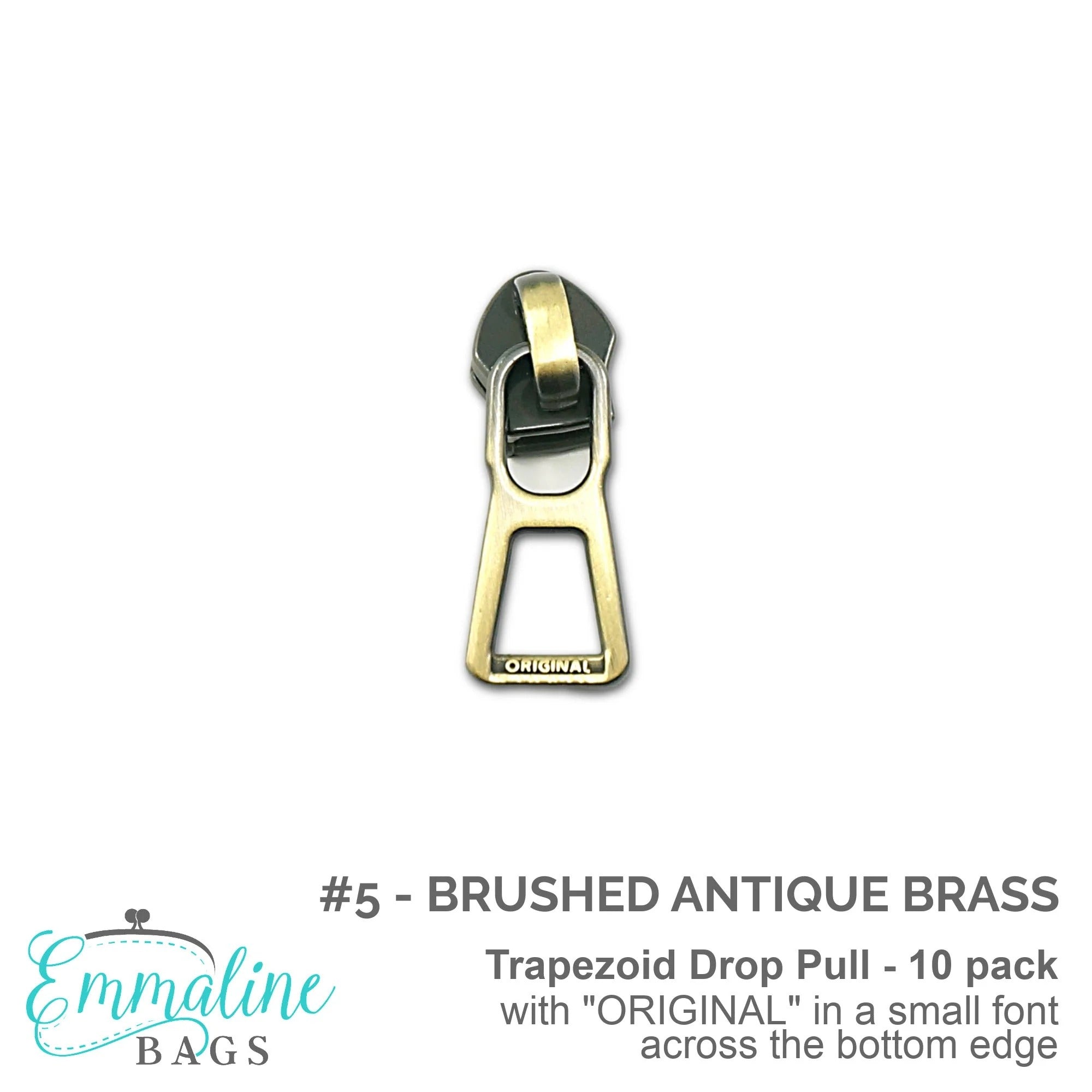 Trapezoid Zipper Pulls #5