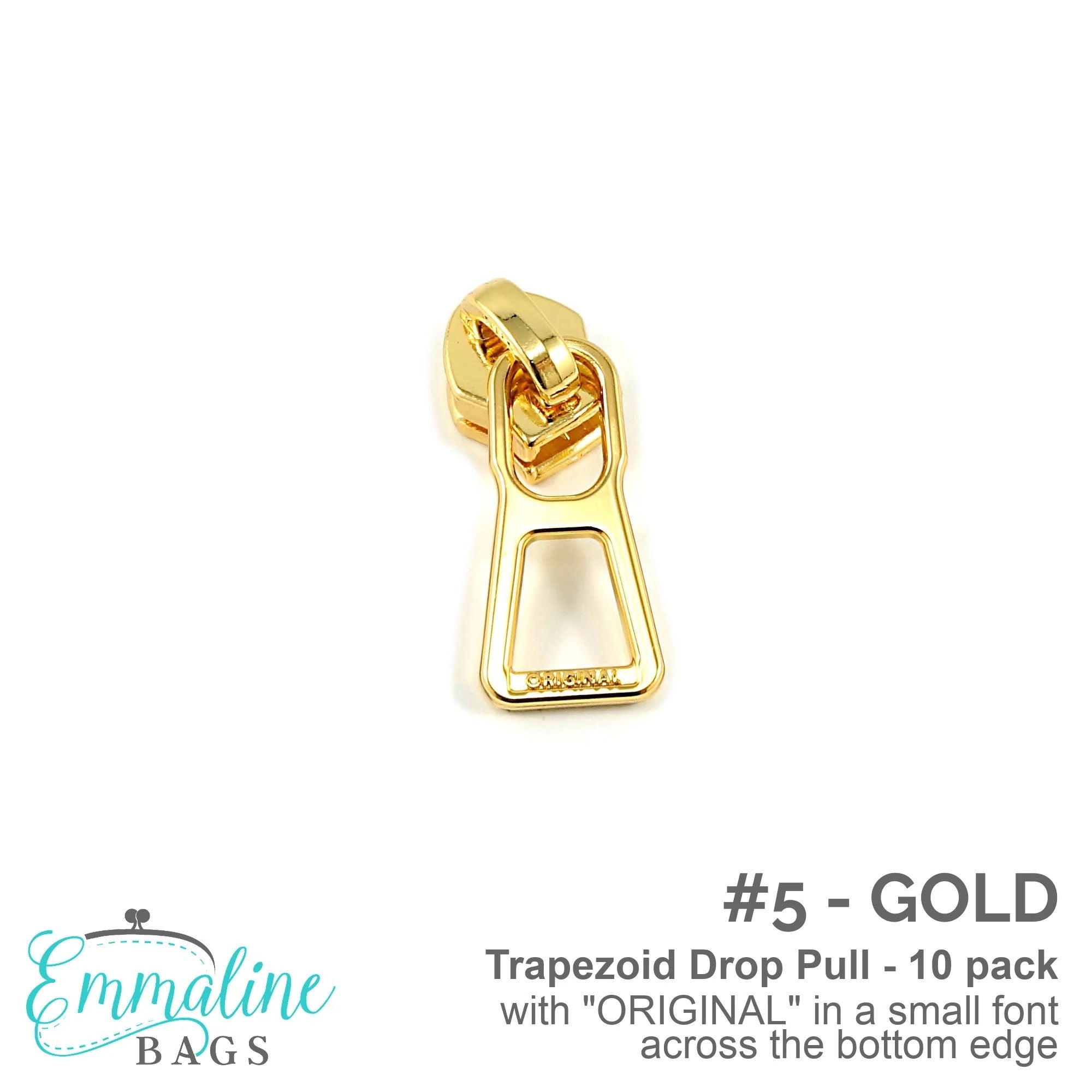 Trapezoid Zipper Pulls #5