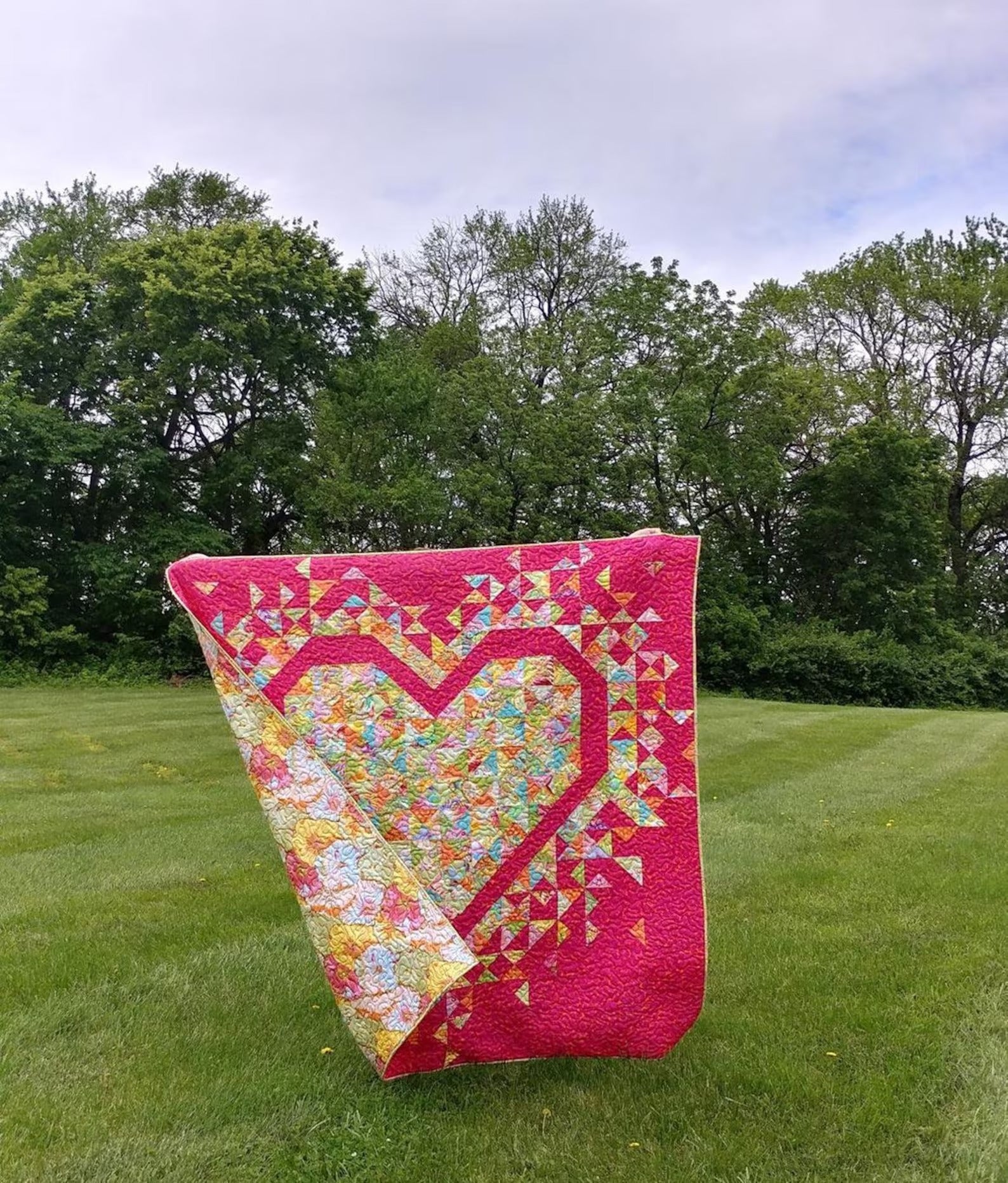 Exploding Heart by Slice of Pi Quilts