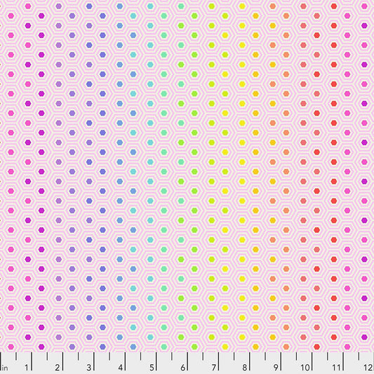True Colors by Tula Pink for FreeSpirit ~ Hexy Rainbow Shell
