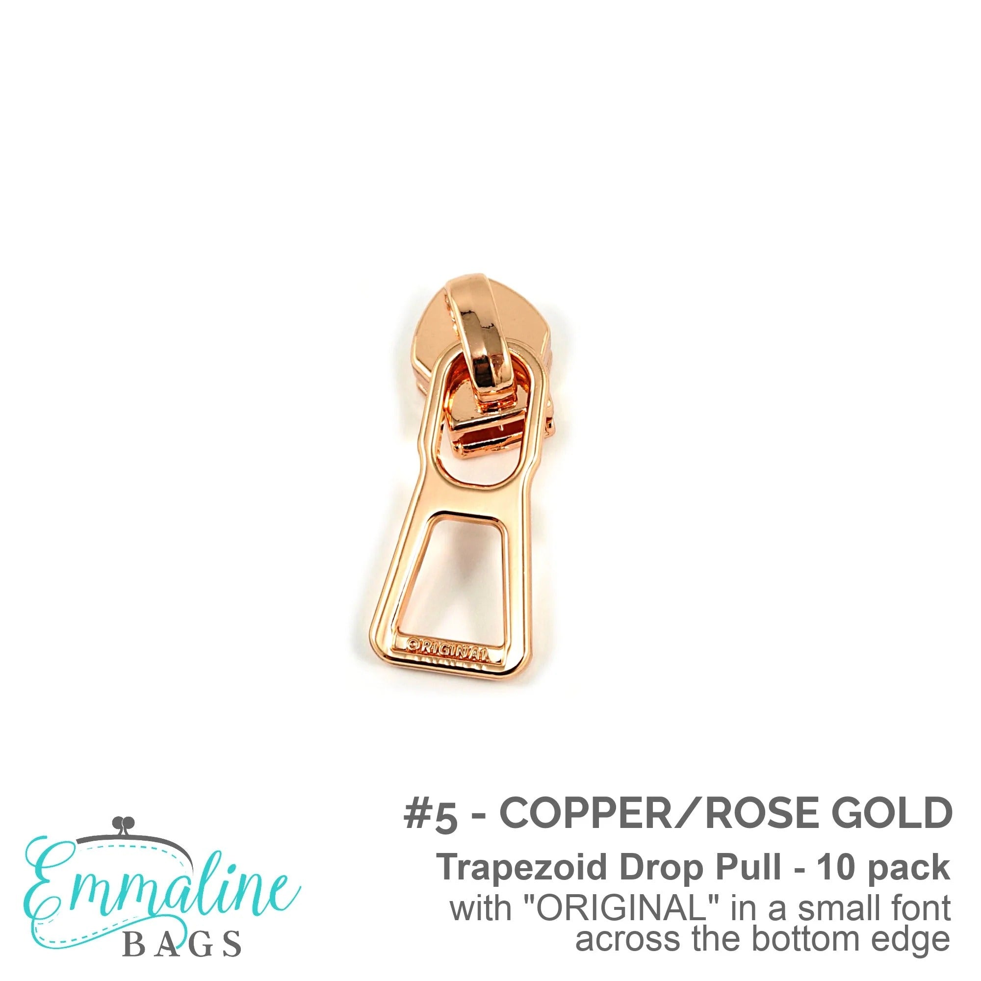 Trapezoid Zipper Pulls #5