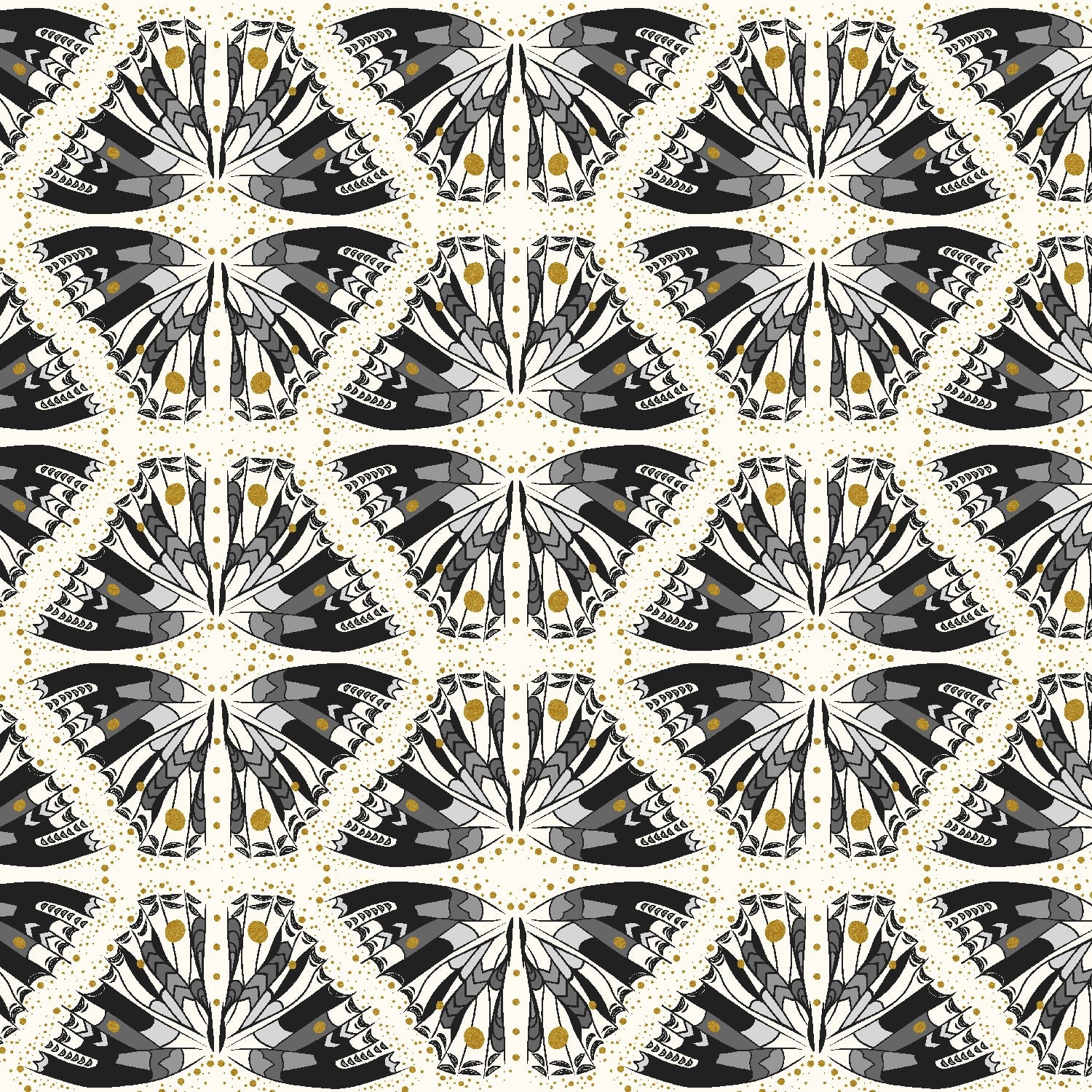 Scout Lake Swallowtail Stormy Sky by Ashe Cascade for RJR Fabrics