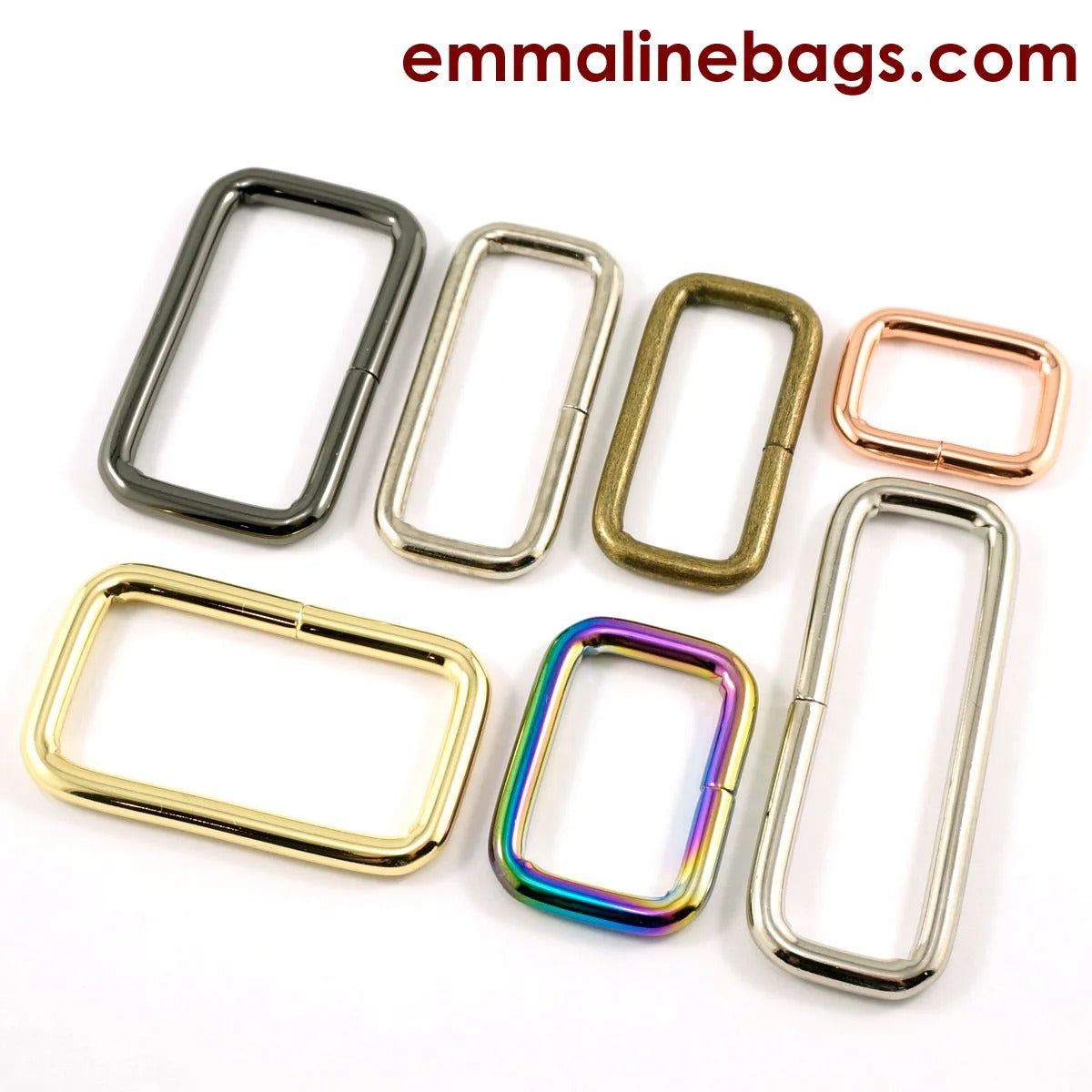 Rectangular Rings by Emmaline Bags (4 pack)