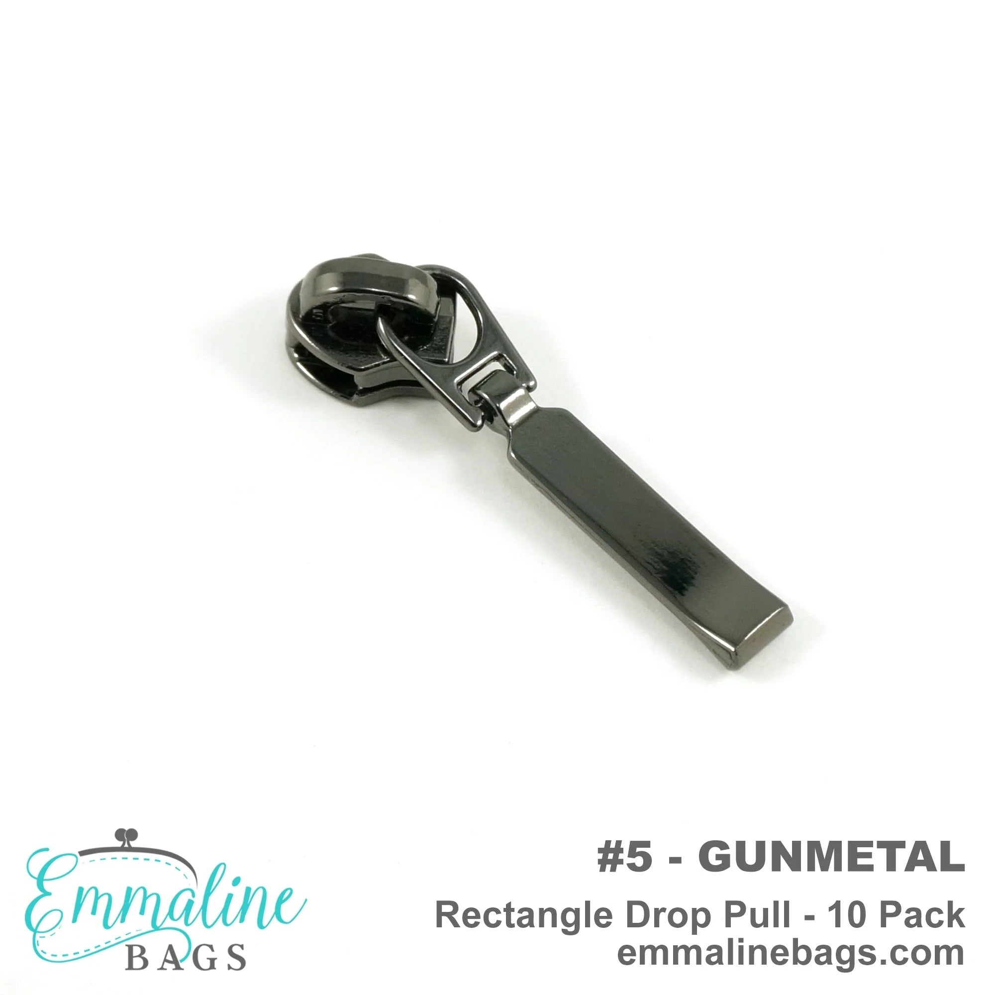 Rectangle Drop Zipper Pulls #5