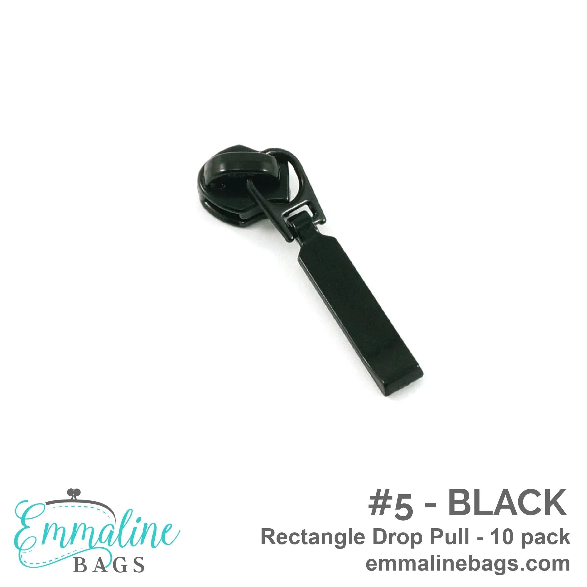 Rectangle Drop Zipper Pulls #5