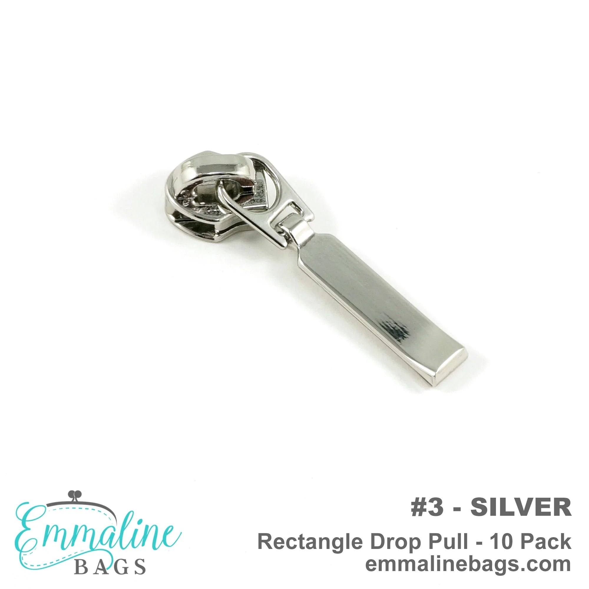 Rectangle Drop Zipper Pulls #3