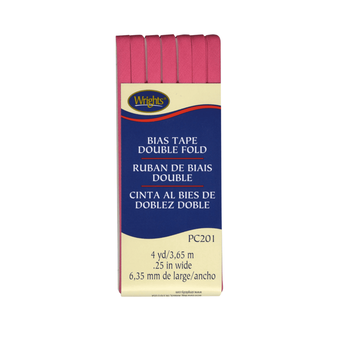Wrights Double Fold Bias Tape, 3.65M