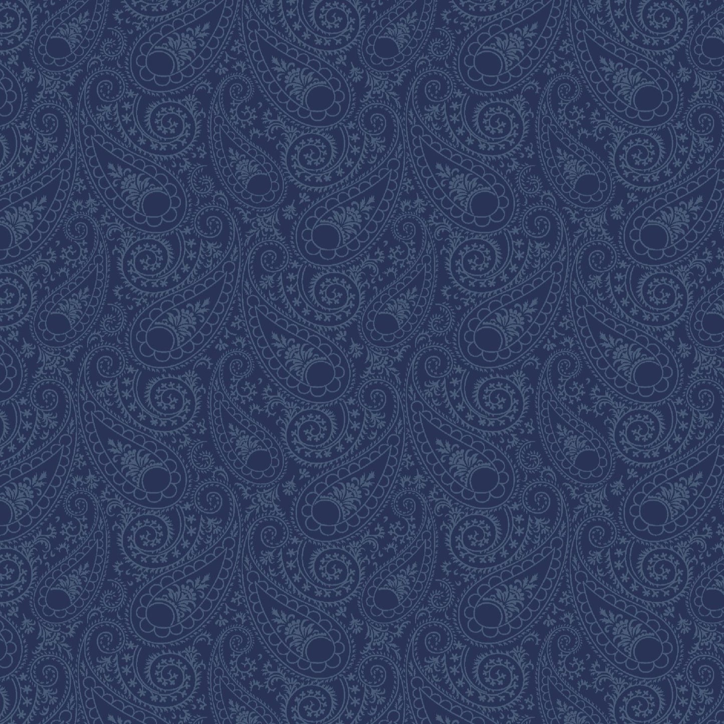 Juliette Paisley by Angela Nickeas for Wilmington Prints ~ Navy