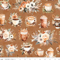 Coffee Time by Riley Blake Designs ~ Cinnamon