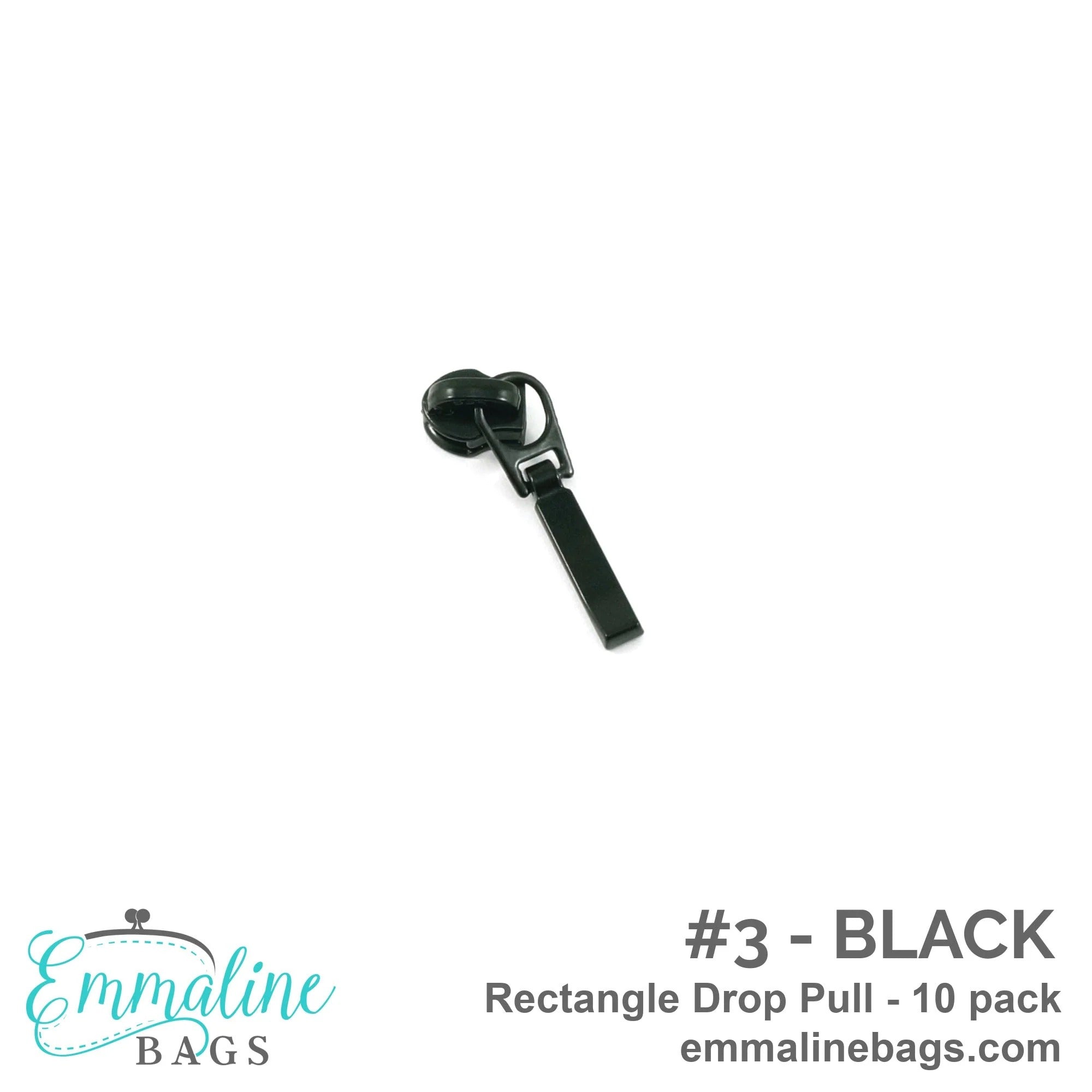 Rectangle Drop Zipper Pulls #3