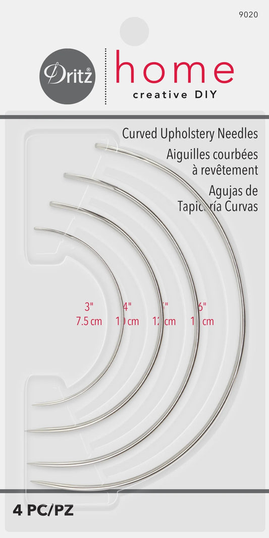 Curved Upholstery Needles by Dritz ~ 4 Pack