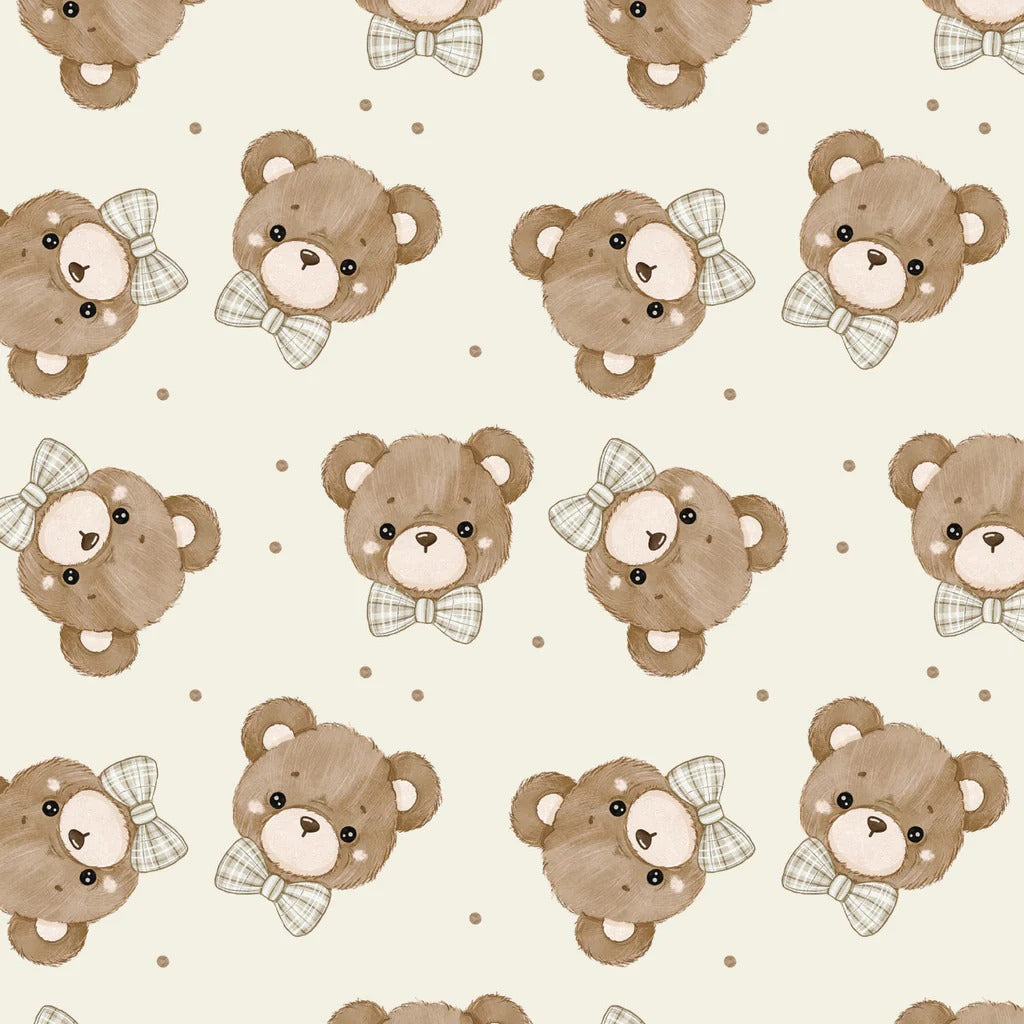 Teddy Bear Tales for Camelot Fabrics ~ Beige (1/4 Meter)