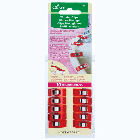 Wonder Clips® (Red)  by Clover - 10 pcs.