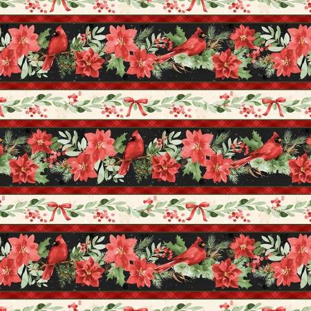 Cardinal Celebrations by Katrina Pete for Wilmington Prints ~ Border Print