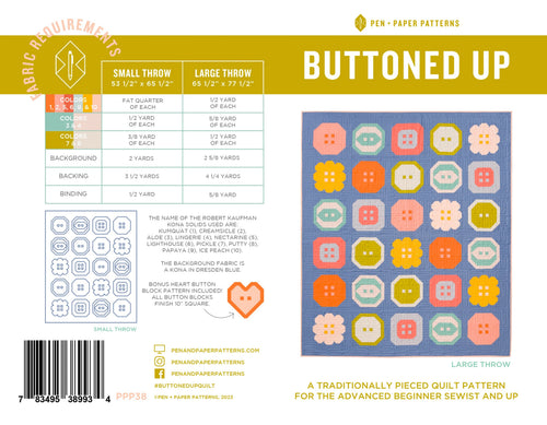 Buttoned Up Quilt Pattern