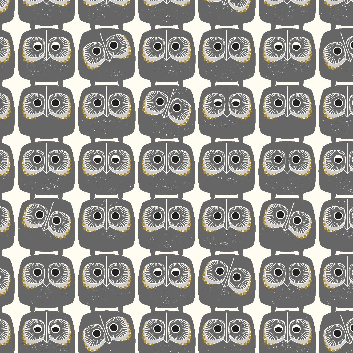 Sweet Floral Scent Nosey Owls by Zoete Bloemengeur for Cotton+Steel