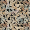Scary Spice by Funny Girl ~ Sepia (8824-34) ~ (1/4 meter)