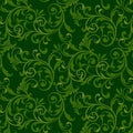 Holiday Feather & Flourish by Art Loft ~ Green ~ (1/4 meter)