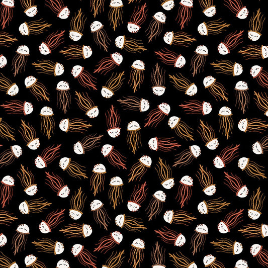 Water Babies by Sugarly Designs for Studio E Fabrics ~ Black